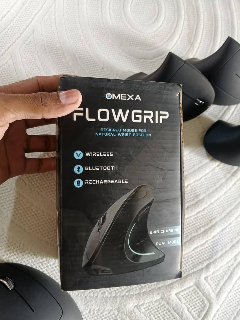 omexa flowgrip vertical mouse / wireless mouse/ 8