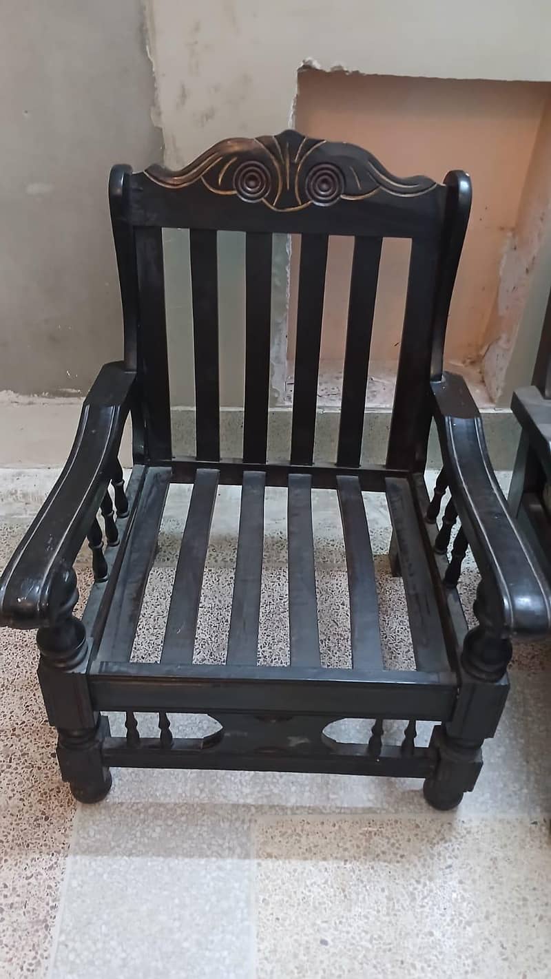 solid wood sofa set 1