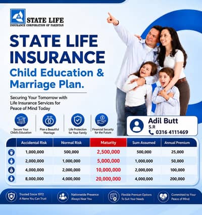 State Life Insurance – Child Education & Marriage Plan