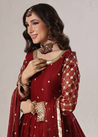 Bahar Maroon 3 pieces