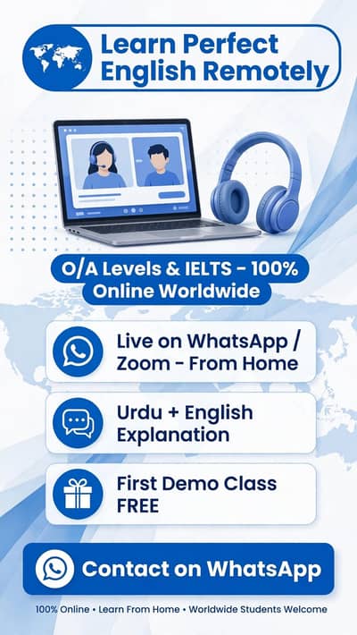O A Levels English and IELTS Teacher Online on WhatsApp