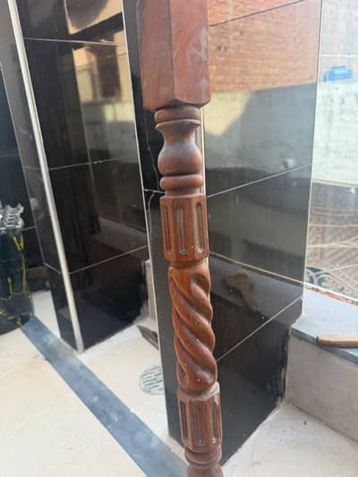Wood Railing Stair Case Used
