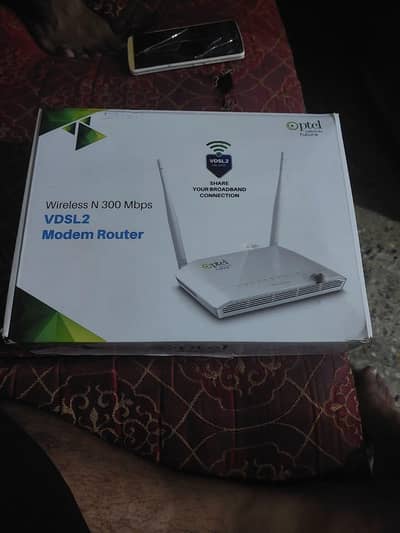 PTCL VDSL2 WiFi Modem Router 300 Mbps – Lightly Used