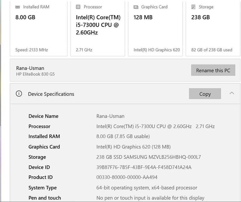 HP laptop 1