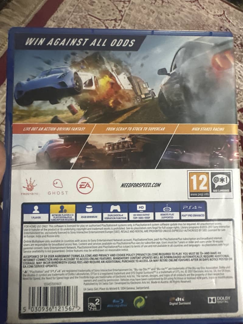 need for speed Ps4 CD 1