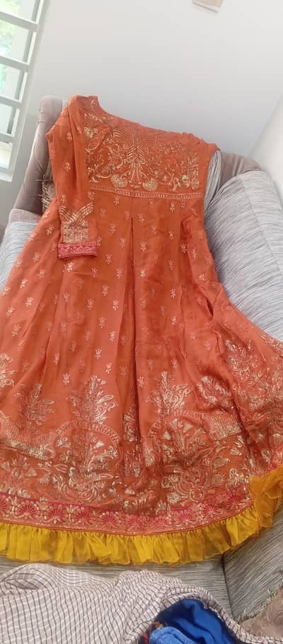 2 piece dress maxi nd dupata