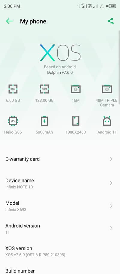 Infinix Note 10