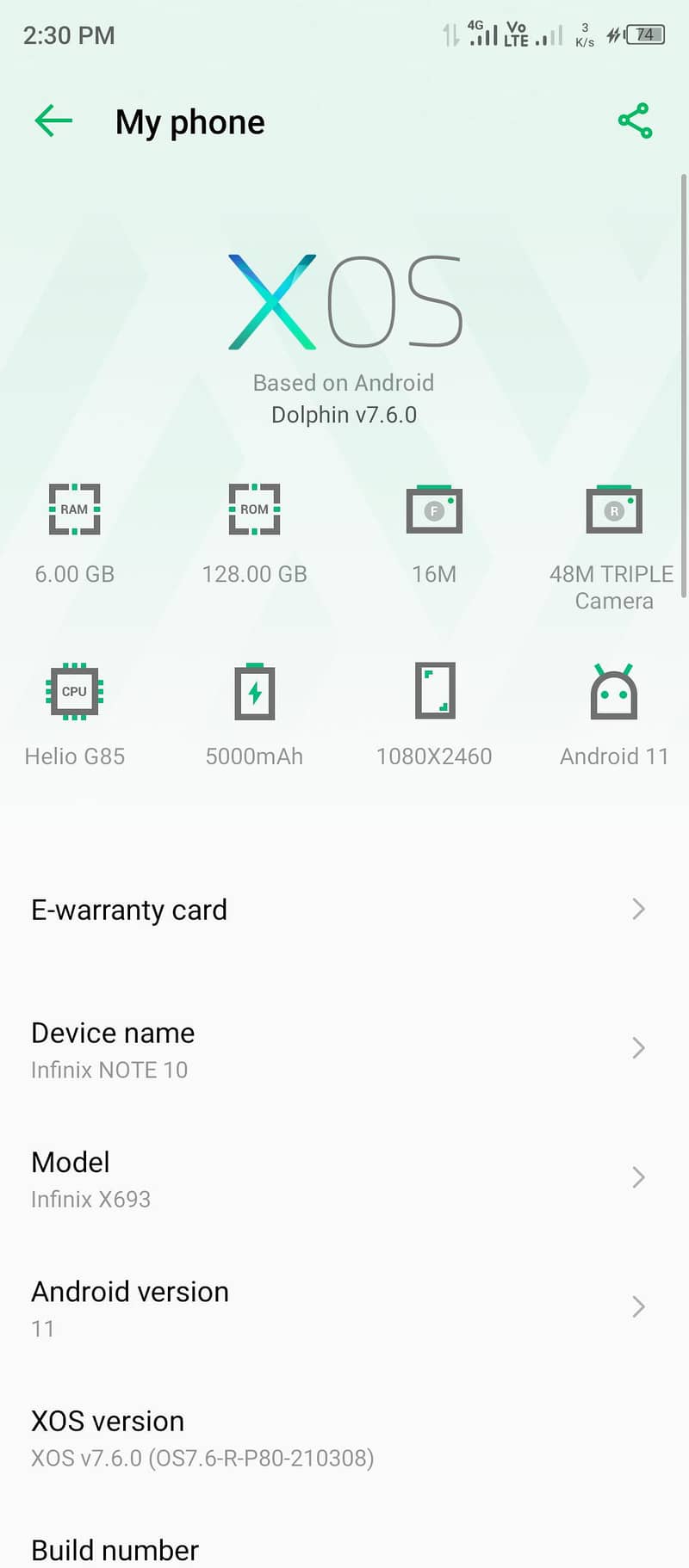 Infinix Note 10 0