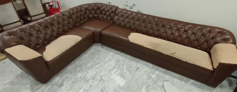 7 seater/ L shaped sofa
