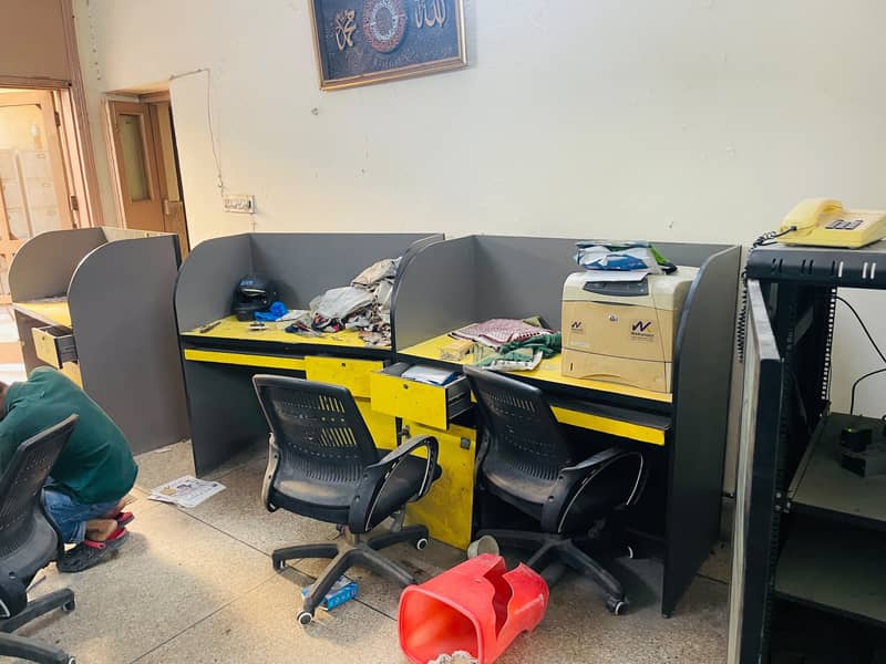 Office Workstations Tables Clusters 2