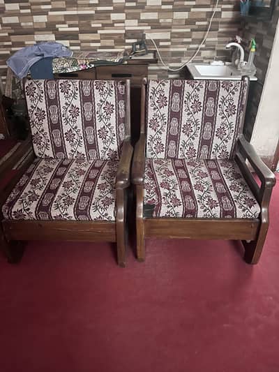 Sofa set pure shesham