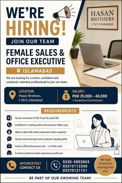 Female Sales & Office Executive