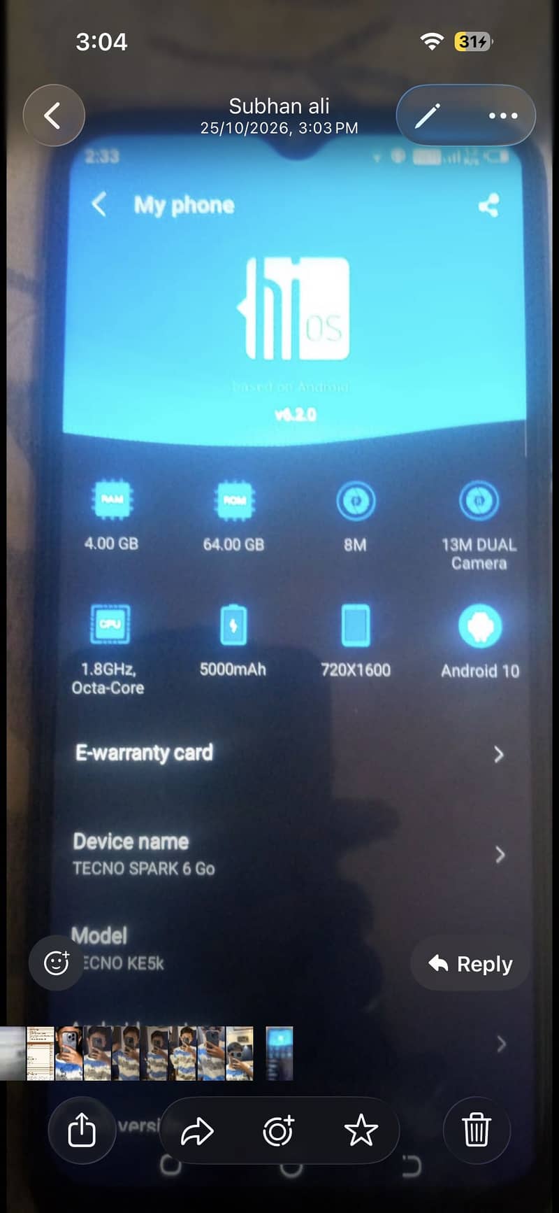 tecno spark 6 4