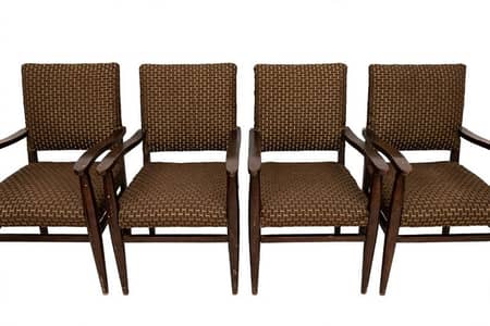 Set of 4 Solid Wood Chairs