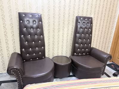 2 seater sofa with a table for sale