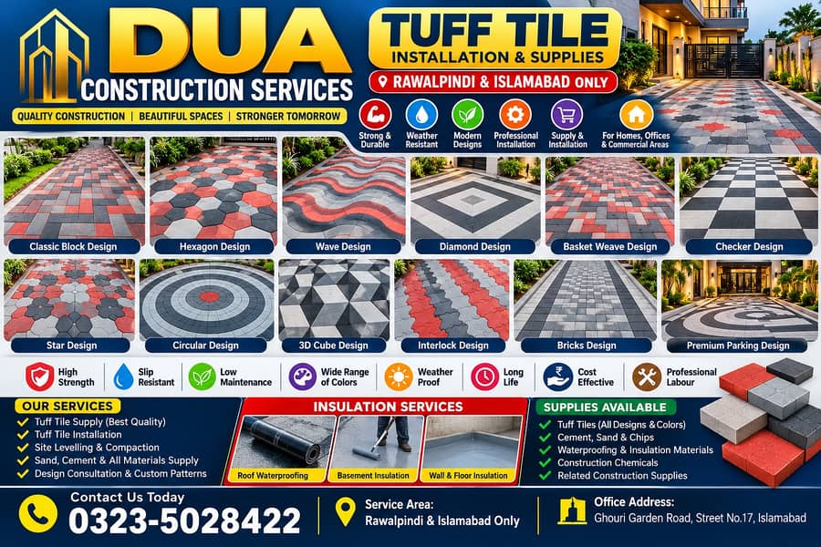 House Construction| Grey Structure|Tuff Tile Installation 1