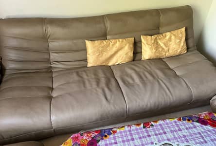 5 seater leather sofa.