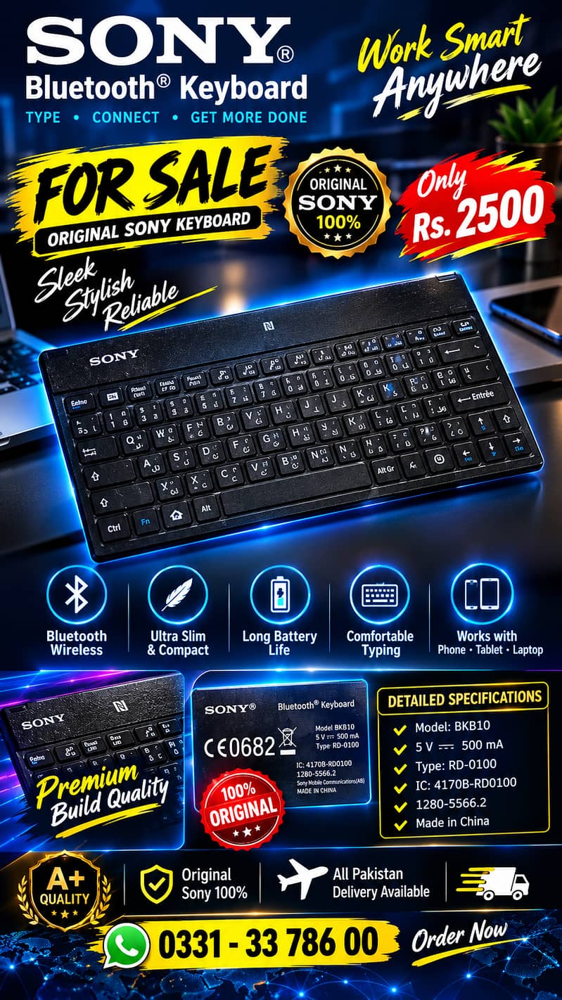 SONY® BLUETOOTH KEYBOARD 2