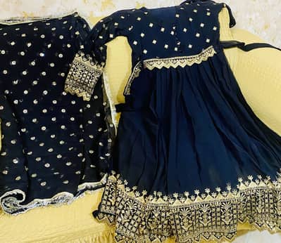 Black frock with flares - wedding / party wear - Almost new