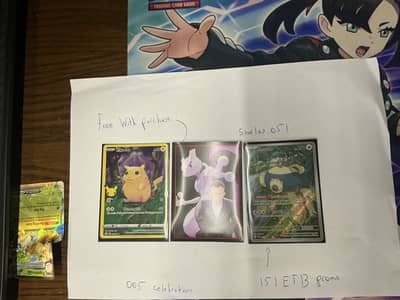 Snorlax 151 etb promo mint condition with free card
