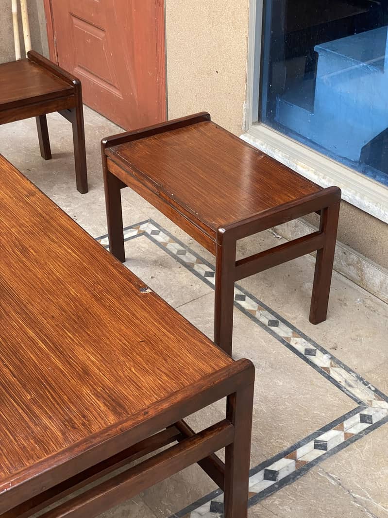 wooden table set 2