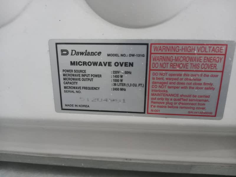 Dawlance orignal condtition micro 2