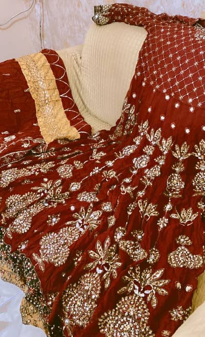 Red / maroon formal wedding dress maxi for sale - almost new