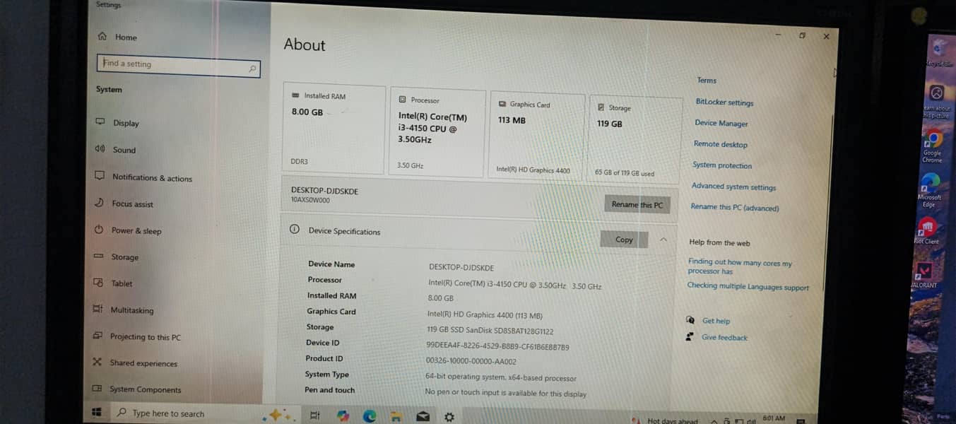 Lenevo mini pc i3 4thgen 9