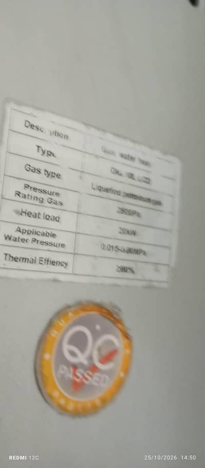 Delite Lpg gass gheser
