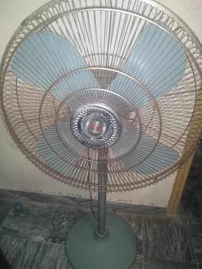 pedestal fan Sahara brand.