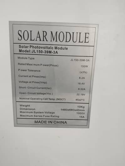Solar panels 150 watt