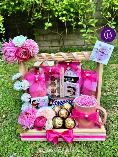 Wooden Gift Basket