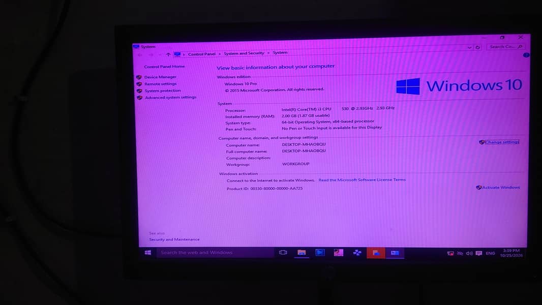 Core i3 HP desktop pc 2