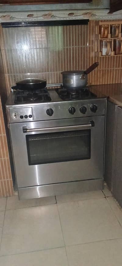 Stainless Steel Gas Cooking Range with Oven – Excellent Working Co