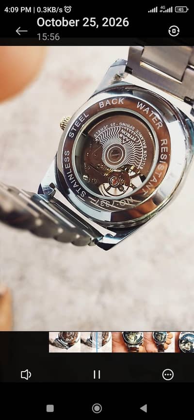 Fitron Automatic Skeleton Watch – Two-Tone (Silver & Gold)