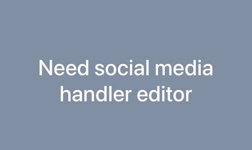 Need Social media holder