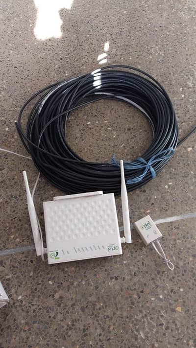 Fiber cable ND PTCL router device