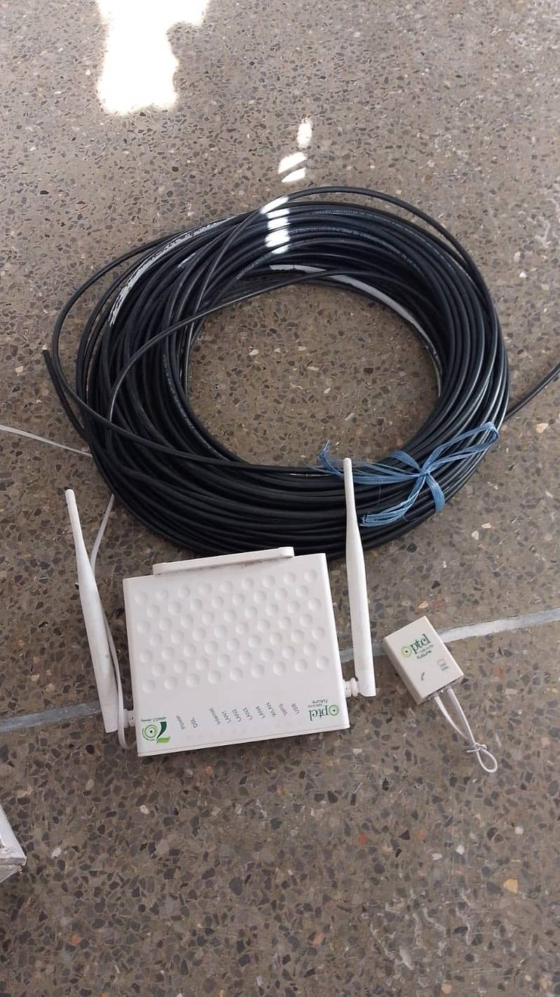 Fiber cable ND PTCL router device 0