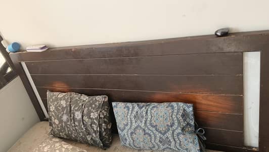 With Mattress King Size wooden Bed