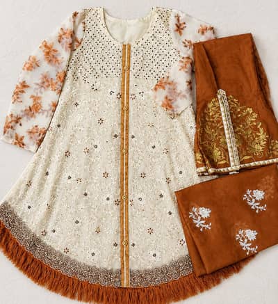 full embroidery shurt trouser and dupatta