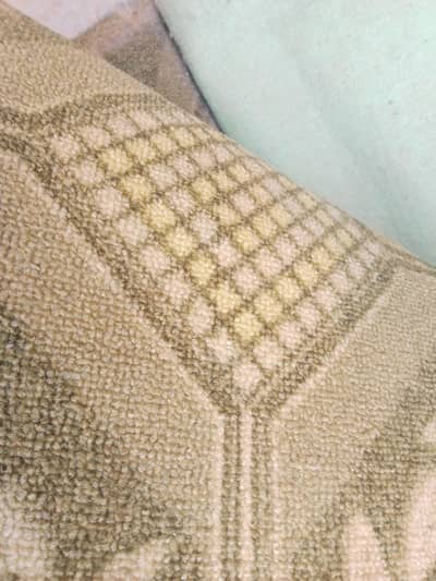 02 carpets 01 green 2nd blue