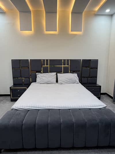 Luxury Grey & Gold Complete Bedroom Furniture Set