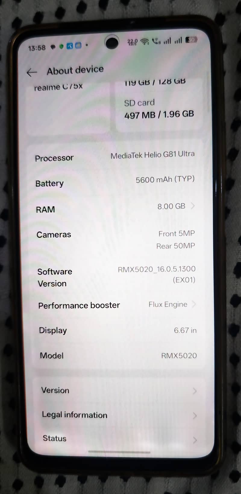 Realme C75x 1