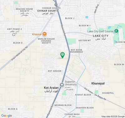 51 Marla Premium Commercial Plot For Sale Downtown Commercial, Al-Kabir Town Phase 2, Lahore