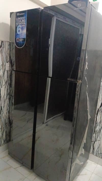 double door mirror refrigerator