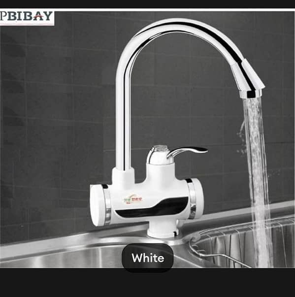 T  Tankless Electric Hot Water Heater Faucet Kitchen Instant Heating Tap Water With LED