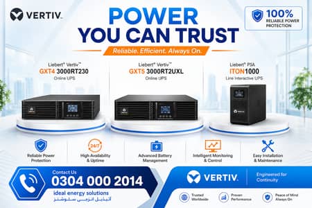Liebert Vertiv UPS GXT4 3000RT230, GXT5 3000RT2UXL & PSA ITON1000