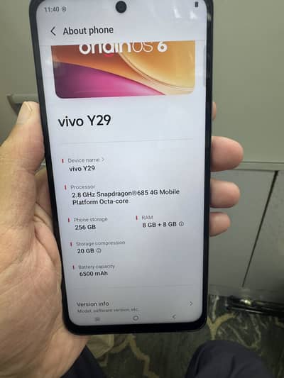 Vivo Y29 8/256 white colour