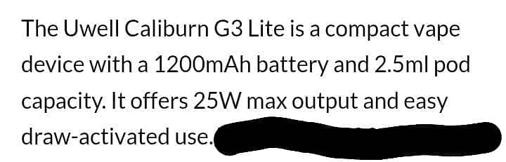 G3 Lite (vape) 1