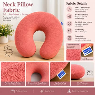 Premium U-Shape Neck Pillow – Soft, Comfortable & Travel Friendly